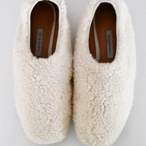 Emme Parsons Shearling Flats - Picture 1 of 4